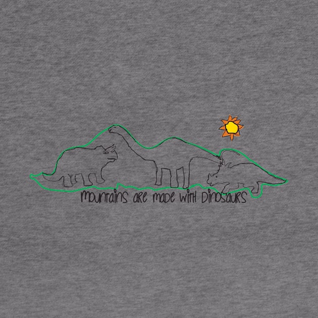 Mountains are made with dinosaurs by Producer